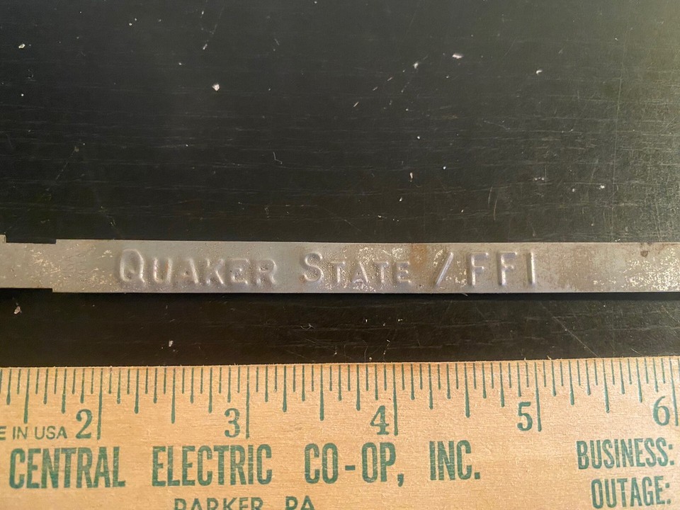Vintage Quaker State Oil / FFI Safety Tag Seal Metal Anti Tamper eBay
