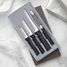 RADA CUTLERY G205 MEAL PREP GIFT SET BLACK HANDLES MADE IN USA