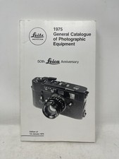 1975 General Catalogue Of Photographic Equipment: 50th Leica Anniversary