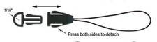 50 Black Quick Release Straps for Thumb Drive / Keys / ID Card ~Cell Phone Charm