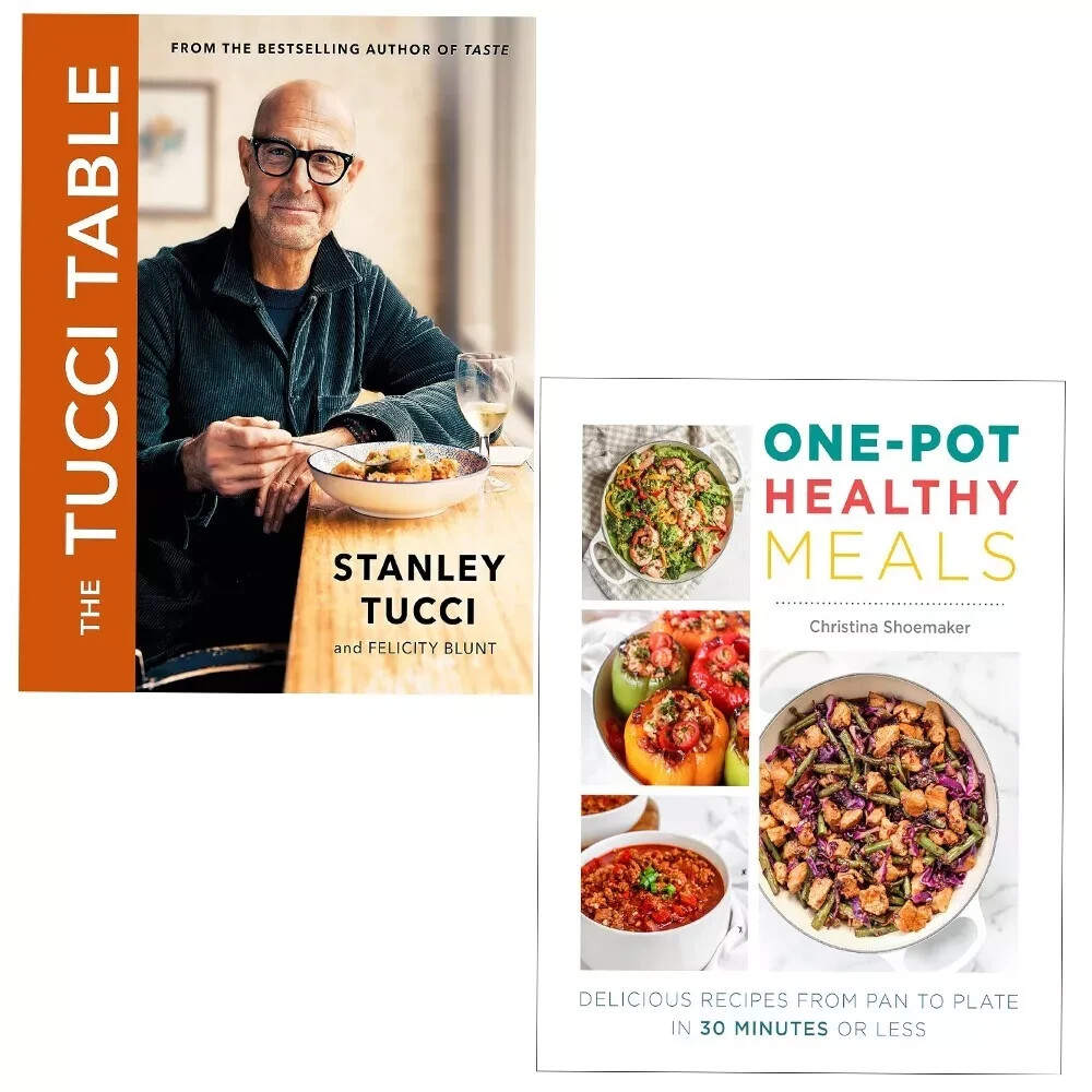 Tucci Table  Stanley Tucci (HB), One Pot Healthy Meals Christina 2 Books Set
