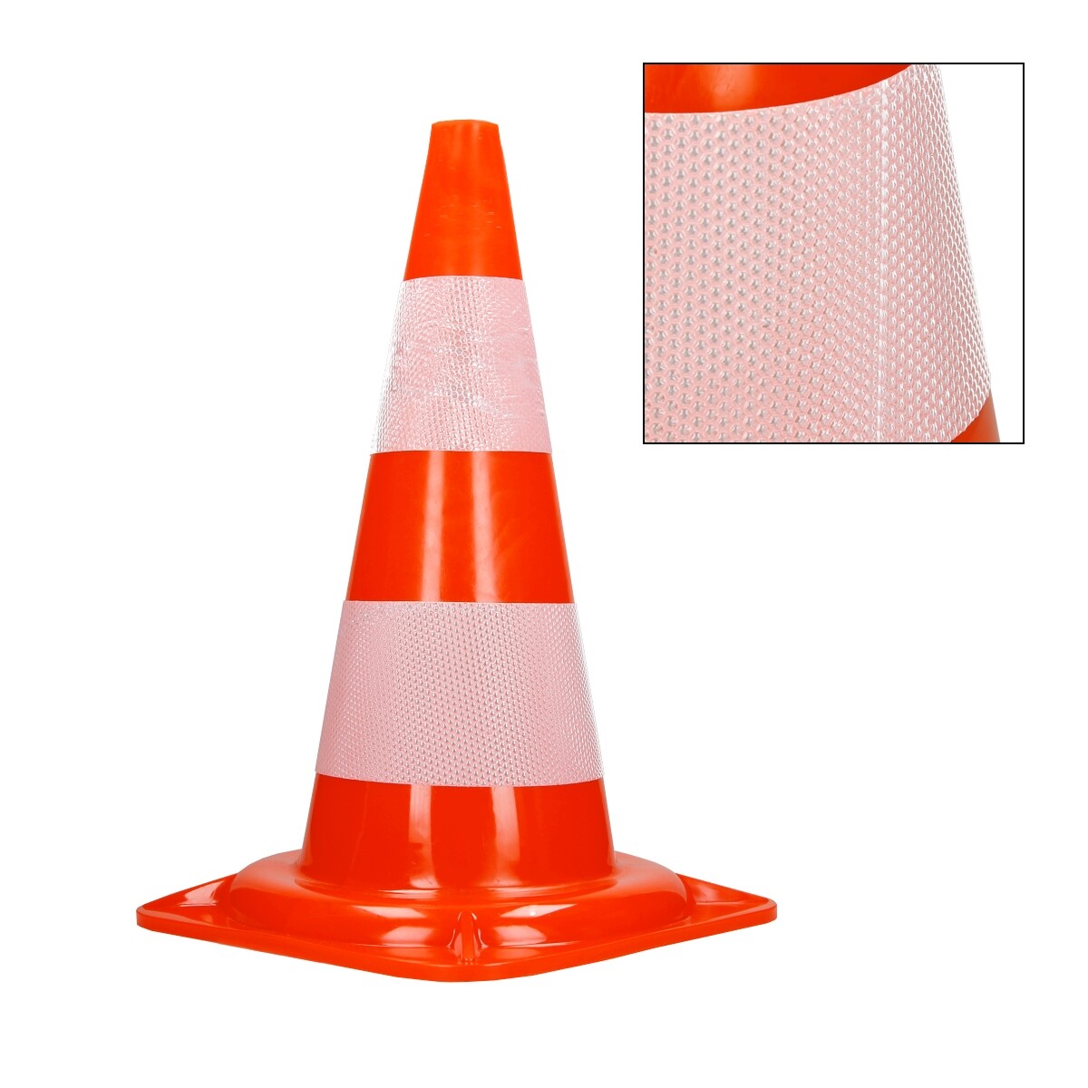 Vilmon Verkehrsleitkegel 4er-Pack - 75cm Sicherheitskegel Mit Reflektorband