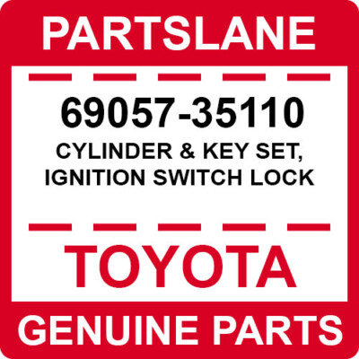 おーの様 69057-35110 Toyota OEM Genuine CYLINDER & KEY SET, IGNITION SWITCH