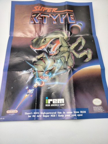 Super R-Type 1991 Super NES Nintendo Game CIB With Poster - Picture 21 of 23