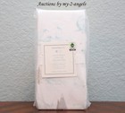 NEW Pottery Barn Kids WINTER SEAL Organic Flannel Crib Fitted Sheet BLUE / WHITE