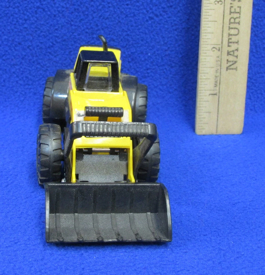 1998 Tonka Maisto желтый дизельный плуг грузовик игрушка совок спереди # 728 металл и пластик - Изображение 3 из 4
