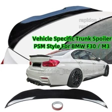 Highkick PSM Style Trunk Glossy Black Spoiler Wing For BMW F30 330i 335i 2012-18