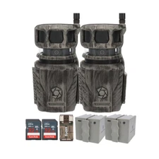 Stealth Cam Revolver 36MP 360 Degree 2 Pack Cellular Trail Camera Bundle