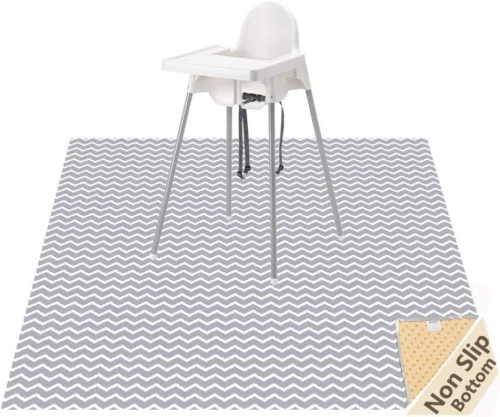Splash Mat for Under High Chair/Arts/Crafts, WOMUMON 51" 1 Count (Pack of 1)