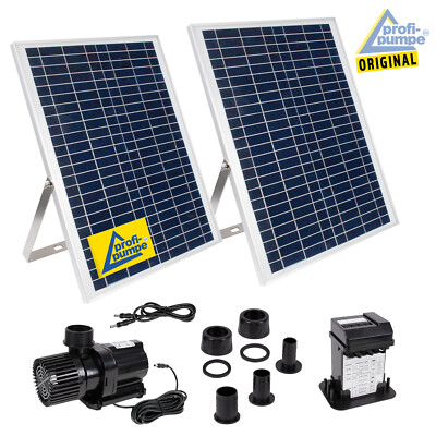 SOLAR TEICHPUMPE SOLAR PUMPE TEICHBELÜFTER BRUNNEN GARTEN BACHLAUF WASSERSPIEL 