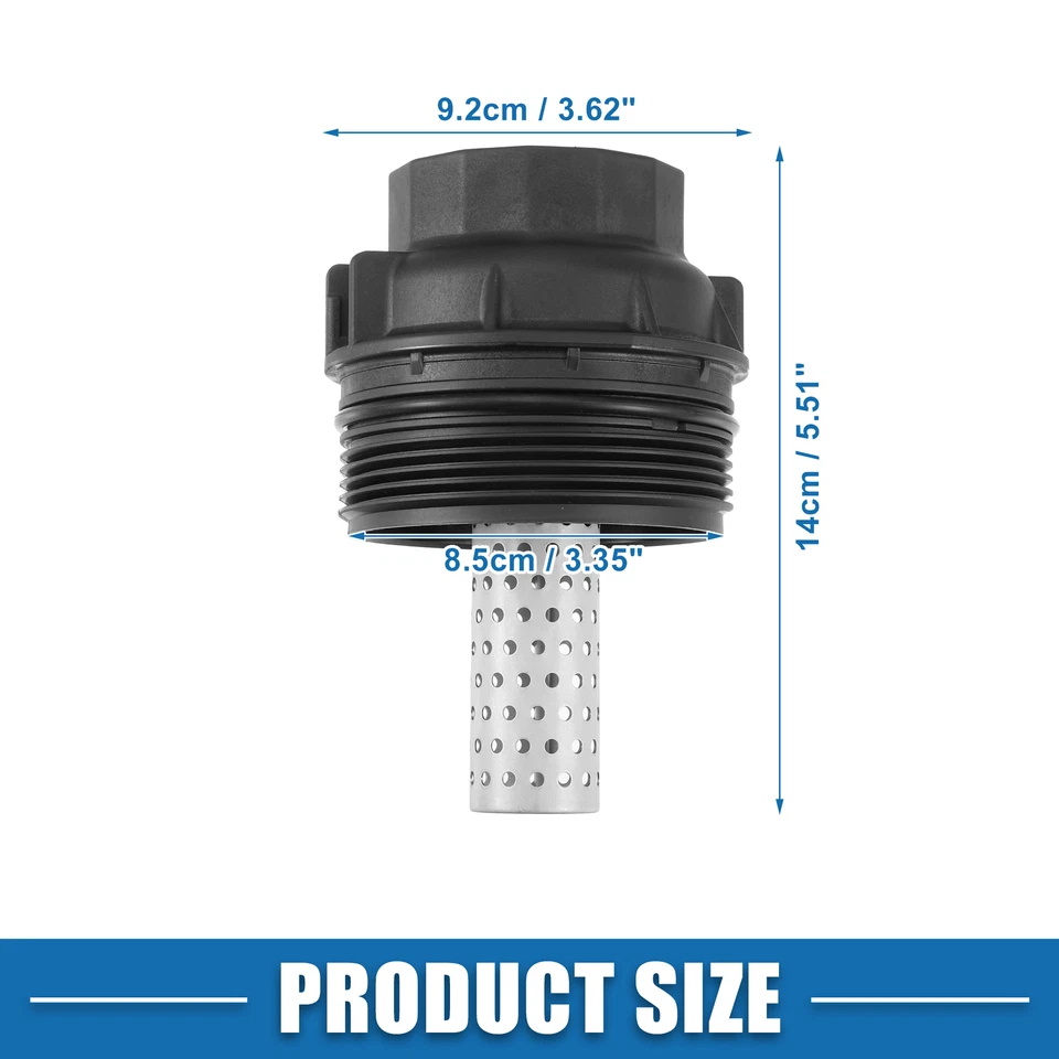 Tapa de cubierta de carcasa de filtro de aceite de motor personalizada única para Toyota Tundra 2008-2021 Foto 4 de 4