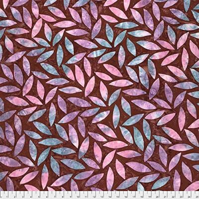 Kaffe Fassett BKKF007 Artisan Batik Tumbling Leaf Chestnut Cotton Fabric By Yard