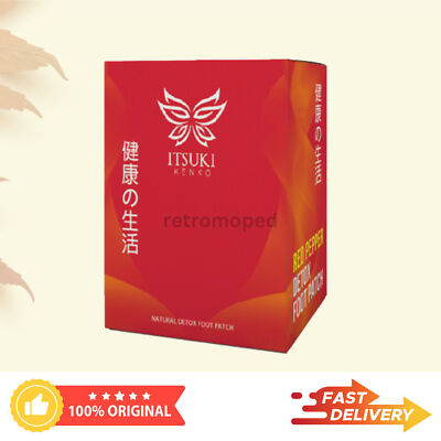 Original ITSUKI KENKO Red Pepper Detox Fußpflaster 40 Stück Kräuterreinigung ...