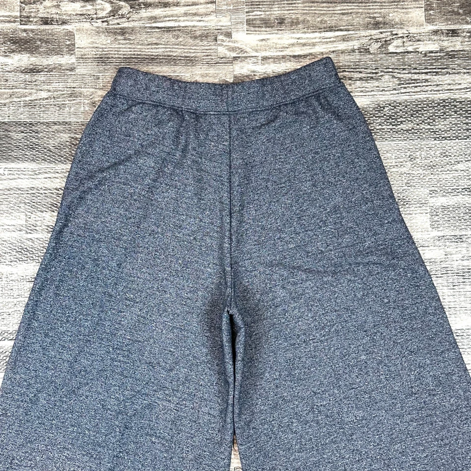 Pantalones capri Banana Republic para mujer talla XXS azul jaspeado pierna ancha culottes guacho Foto 3 de 4