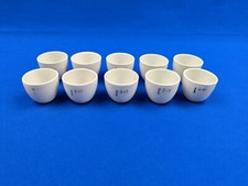 Porzellan Tiegel Schmelztiegel 40 x 32 mm 10 St&uuml;ck B 40 Labor Laborzubeh&ouml;r