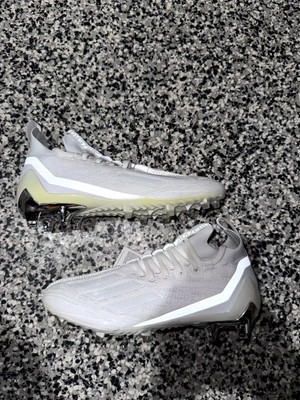 Adidas ADIZERO Primeknit Football Cleat Triple White Chrome Men Size 12.5 GX5420
