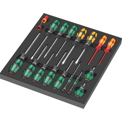 Wera 05150101001 9710 Foam Insert Screwdriver Set 1, 18 Pieces
