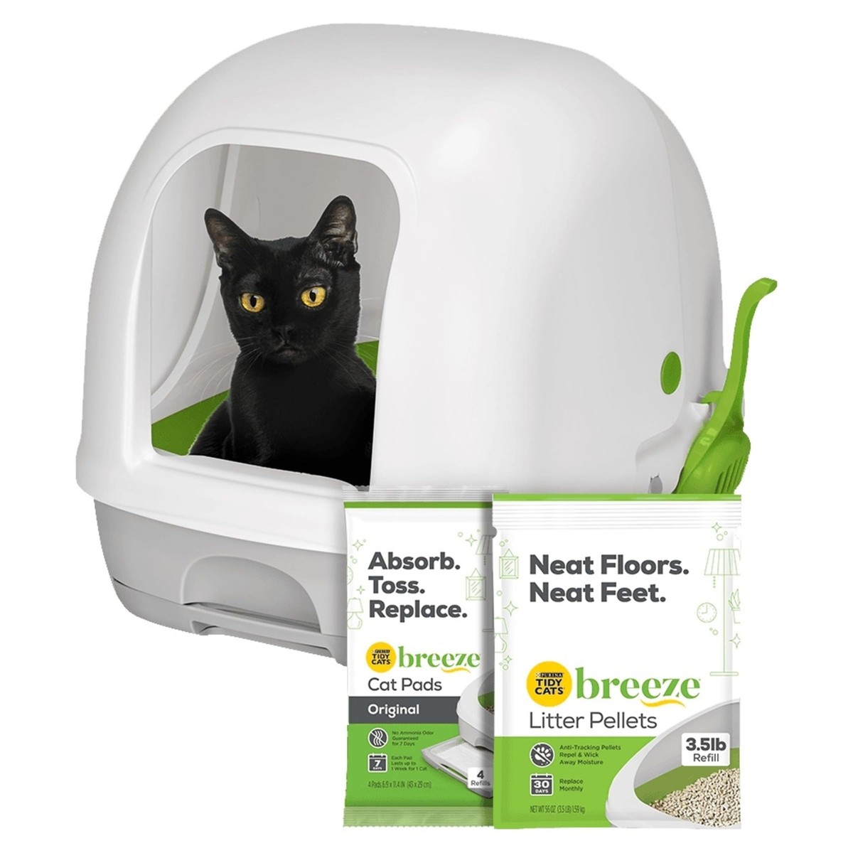 Purina Tidy Cats Hooded Litter Box System, BREEZE Hooded System