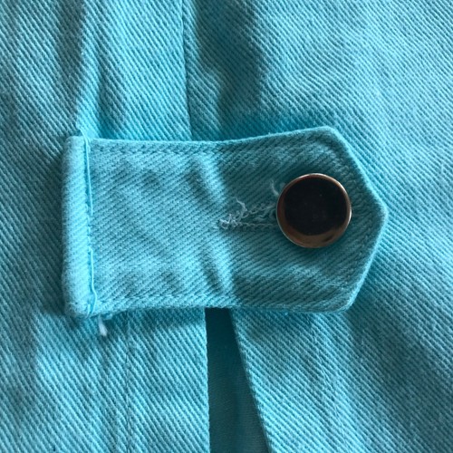 vtg ACTION WEST Turquoise Denim Skirt Sz 13 NWT High Waist Made in USA - Picture 4 of 10