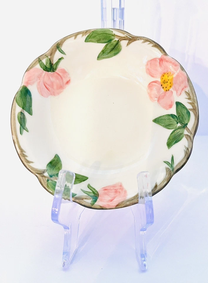 "Juego de 5 cuencos de cereal vintage Franciscan Desert Rose 55/8"" cerámica de California" Foto 3 de 4