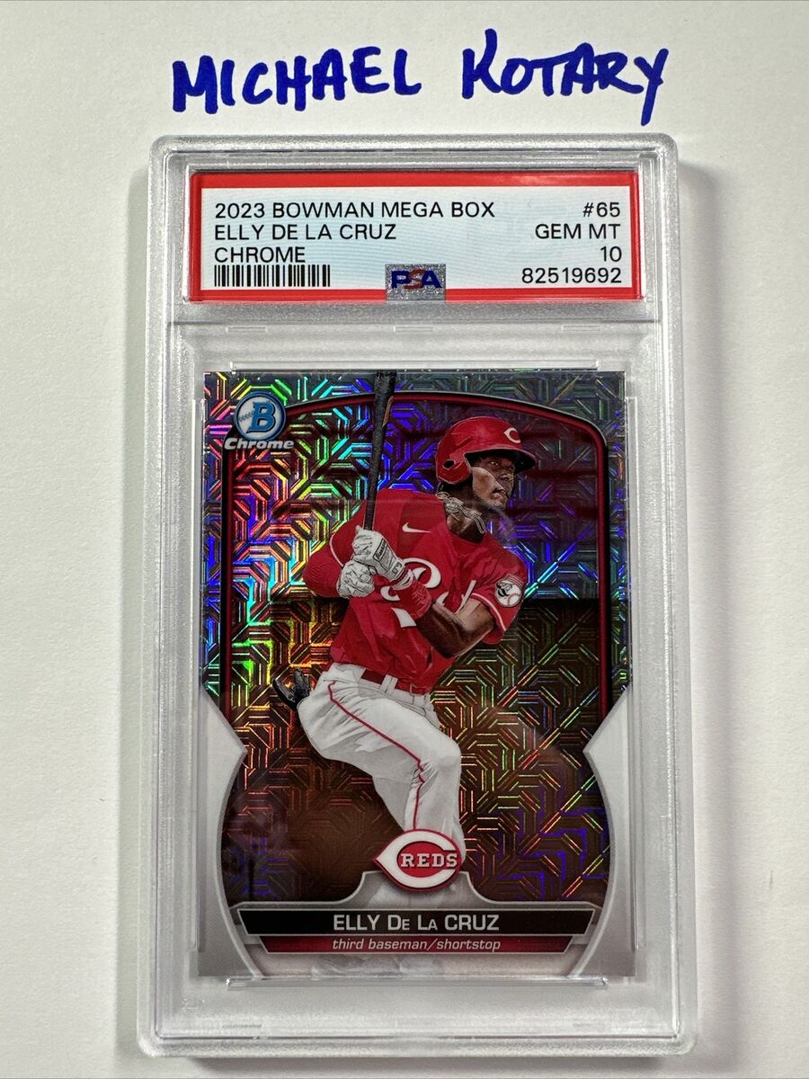ELLY DE LA CRUZ 2023 BOWMAN CHROME MOJO PSA 10 Mega Box Reds ELLY DE LA CRUZ 2023 BOWMAN CHROME MOJO PSA 10 Mega Box Reds