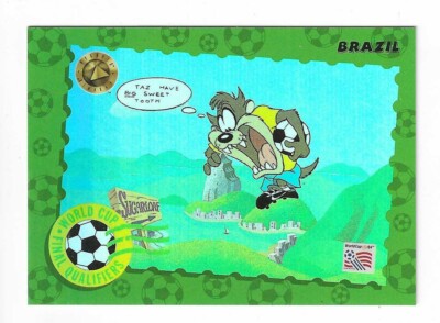 1994 Upper Deck World Cup Soccer Looney Tunes Brazil Qualifier Insert Card #Q7