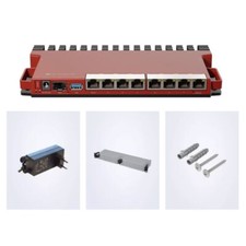 L009UiGS-RM 2.5G Router 512MB 128MB 2-Core Wired Router w/ 8pcs 1Gbps Ethernet