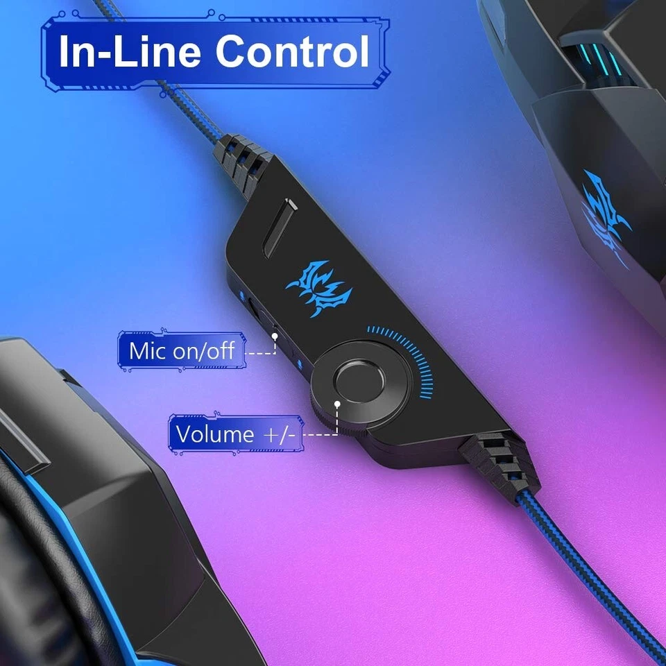 Audifonos Gaming Cascos Gamer Auriculares Gaming Para PC Xbox One 360 PS4 PS5 - Image 3 of 4