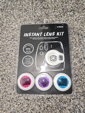 INSTAX Mini 4-PACK of Color Close-Up Lens Filters Set With Selfie Lens NEW