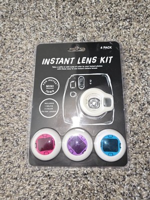 INSTAX Mini 4-PACK of Color Close-Up Lens Filters Set With Selfie Lens NEW