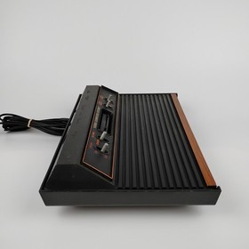 Atari 2600 Console Woody 4-Switch CX-2600 A Bundle Pac-Man Joystick Tested Works