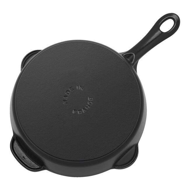 Staub Cast Iron8.5-inch, Traditional Deep Skillet, Black Matte