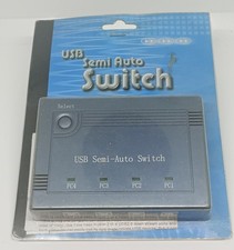 USB switch 4 port - share peripherals from multiple PCs