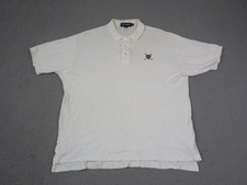 Vintage Ralph Lauren Polo Golf Shirt Mens Extra Large XL White Crest Made in USA