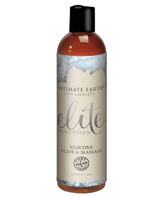 Intimate Earth Elite Velvet Touch Silicone Glide & Massage Oil, 120ml