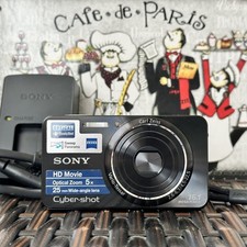 SONY Cyber-Shot DSC-W570 16.1MP BLACK 5x Optical Zoom Digital Camera