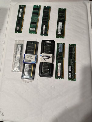 Lot of 9 Various Untested Computer Ram Sticks SDRAM/DDR Used