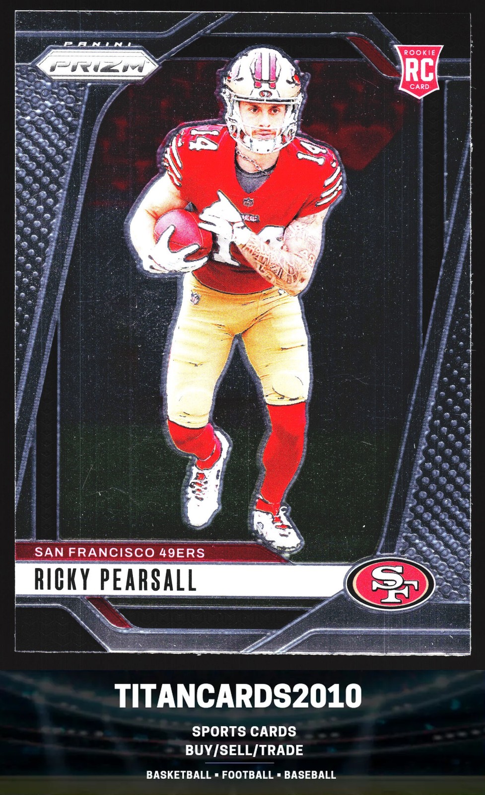 Ricky Pearsall 2024 Panini Prizm Rookie RC San Francisco 49ers #383