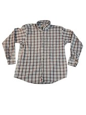 LL Bean Plaid Long Sleeve Men's L Shirt Button Up Traditional Fit Multicolor