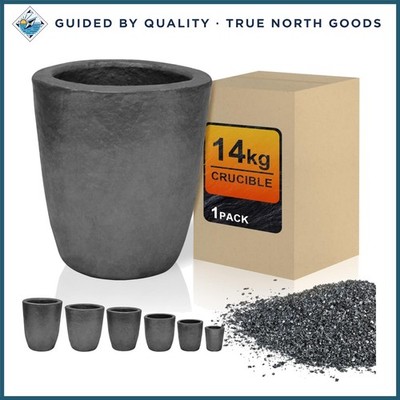 Silicon Carbide Graphite Crucible for High Temperature Melting 14kg Capacity