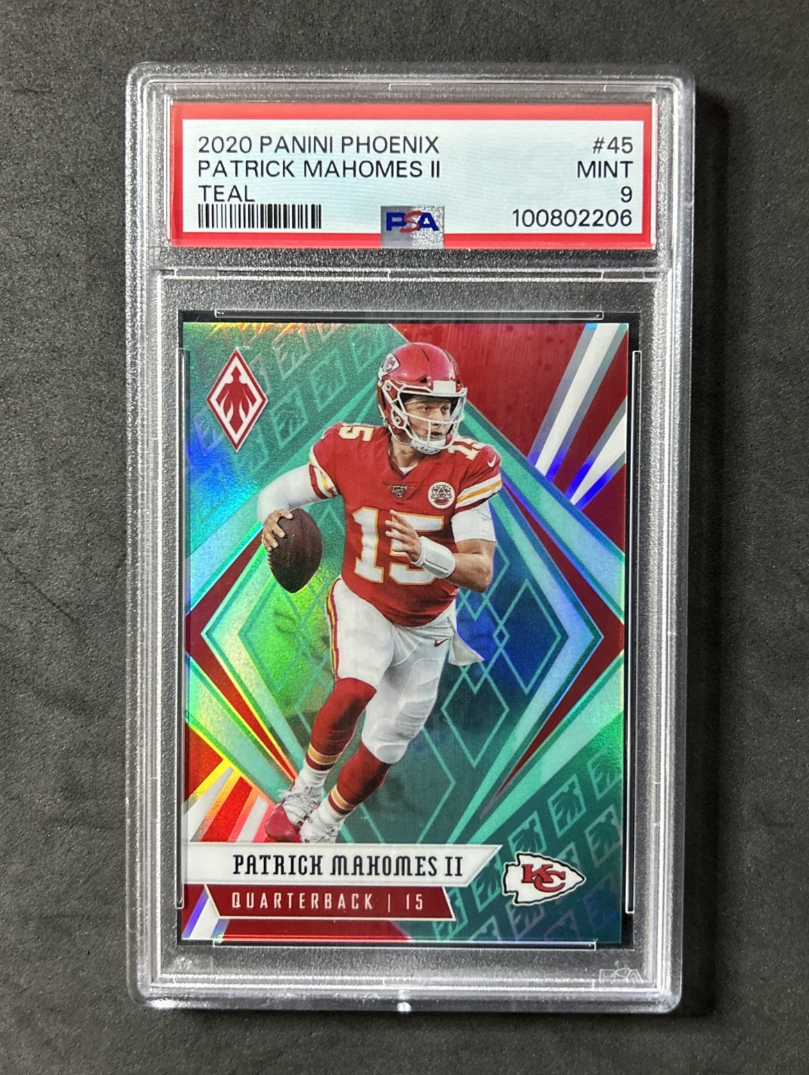 2020 Panini Phoenix Patrick Mahomes II Teal /175 Chiefs