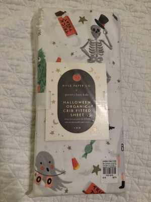 Pottery Barn Kids Rifle Paper Co Halloween Organic Fitted Crib