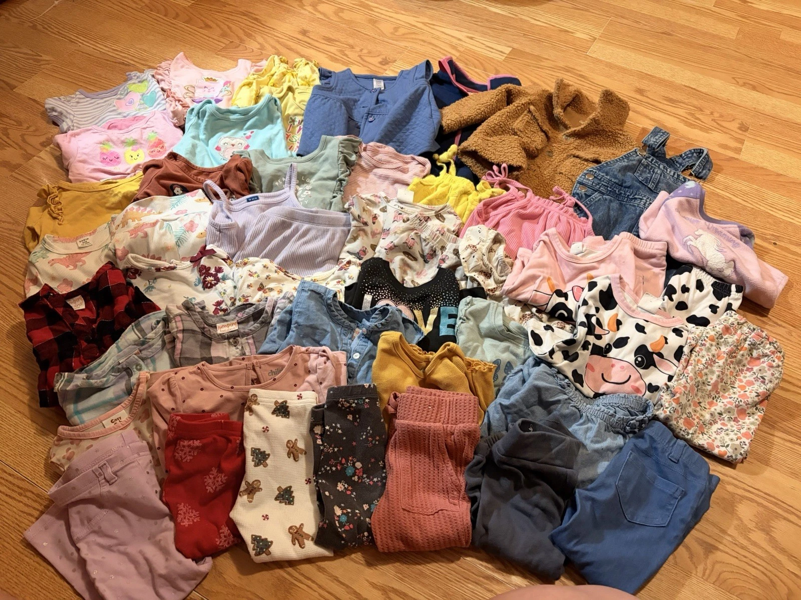 HUGE 46pc Baby Girl Clothes Lot 18-24 MONTH 2T Summer Winter Wardrobe Cat & Jack
