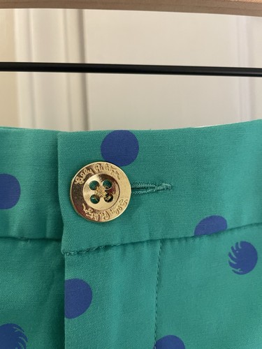 Lilly Pulitzer Women's Shorts Green Polka Dot Size 4 - Picture 3 of 6