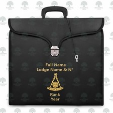 Masonic Blue Lodge Past Master Embroidered Soft Case - Fully Personalized 17x19