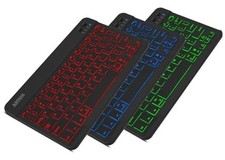 Universal Backlit 7-Colors Ultra Light Slim Portable Wireless Bluetooth 3.0