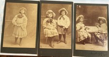 Siblings Lot Of 3 Antique Photos Cabinet Cards 1800s