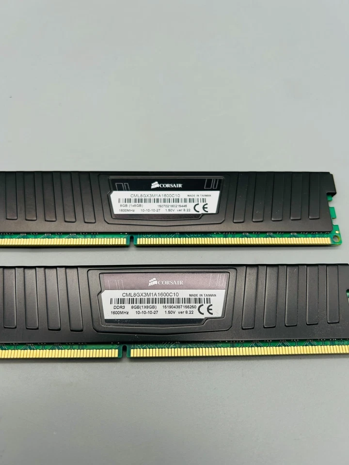 Corsair 16GB (2x 8GB) DDR3-1600 CML8GX3M1A1600C10 PC3-12800 DDR3 RAM #381 - Bild 2 von 2