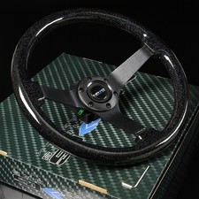 Nrg 350mm 3 Deep Dish 6-hole Sparkle Black Wood Steering Wheel Black Spokes Nrg 350mm 3 Deep Dish 6-hole Sparkle Black Wood Steering Wheel Black Spokes