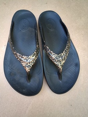 OOFOS OOLala Women's Recovery Slide Sandals Sz 7 EU 37 Comfort Support